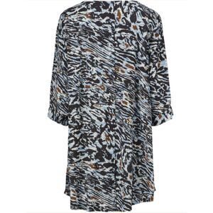 MASAI Glenval Tunic Size Medium Sustainable Minimalist Black Blue Viscose